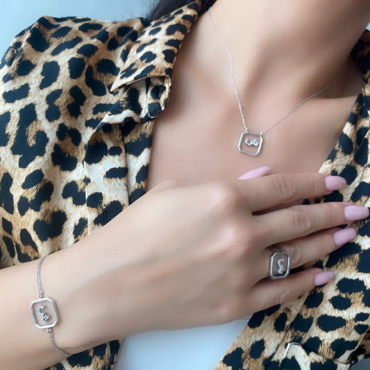 New Arrival Sterling Silver Arabic Letter Set